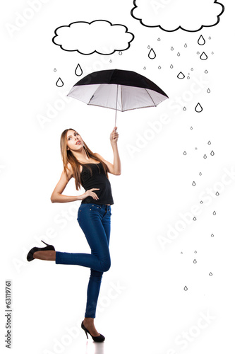 girl with umbrella