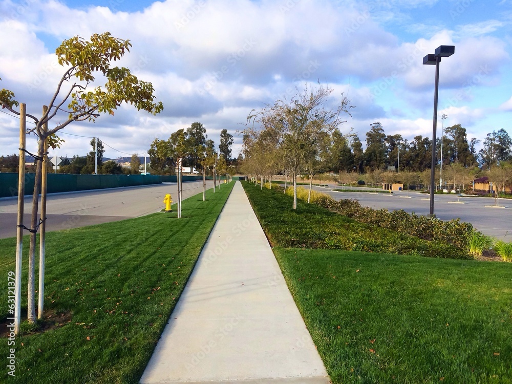 Urban Bike Path in California