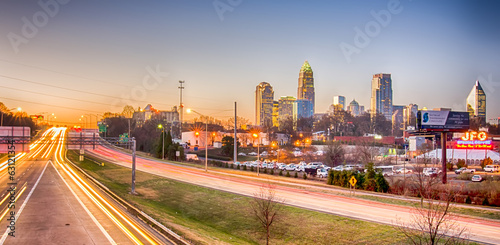 early morning in charlotte nc
