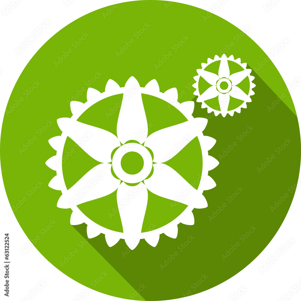 Ecology Flat Icon with shadow. Vector EPS 10. Ecology Flat Icon with shadow. Vector EPS 10.