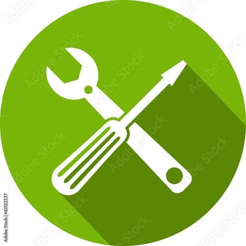 Ecology Flat Icon with shadow. Vector EPS 10.