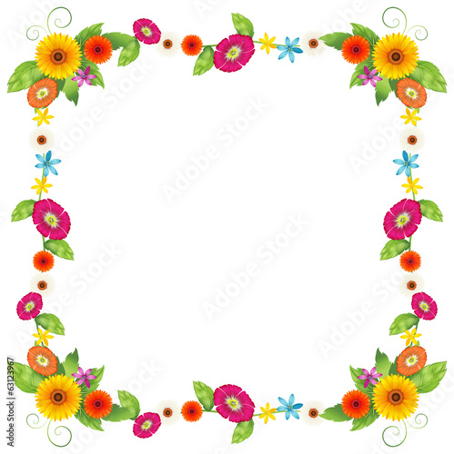 Fotografie A flowery border design