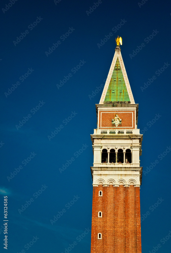 Tower on San Marco square, Venice, Italy