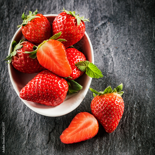 Fresh new image of strawberries