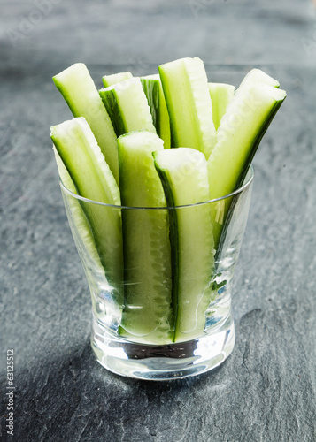 Delicious succulent cucumber crudties photo