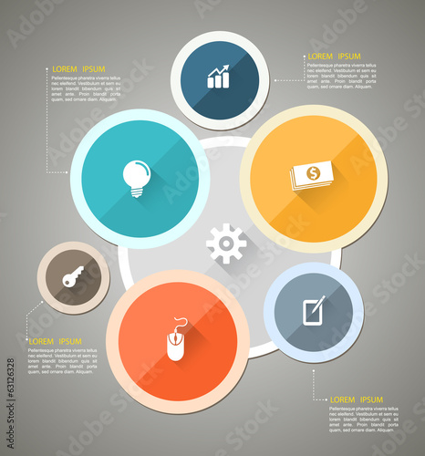 Circle group template can use for business concept.