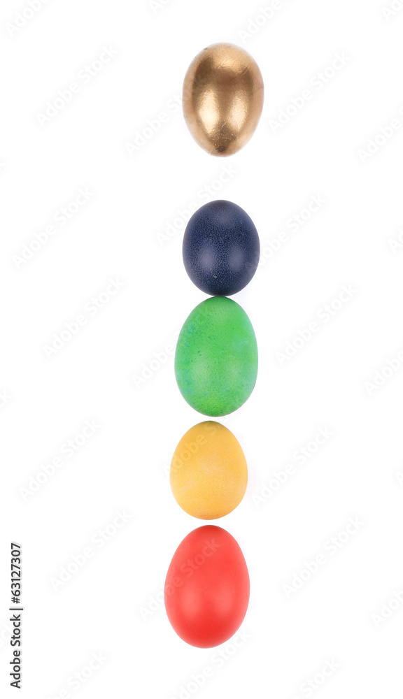 Letter i from the eggs for easter. Letter i from the eggs for easter.