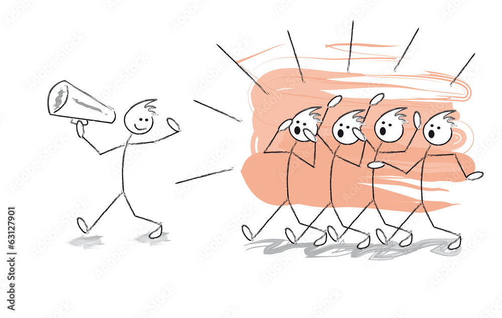 foule en colère