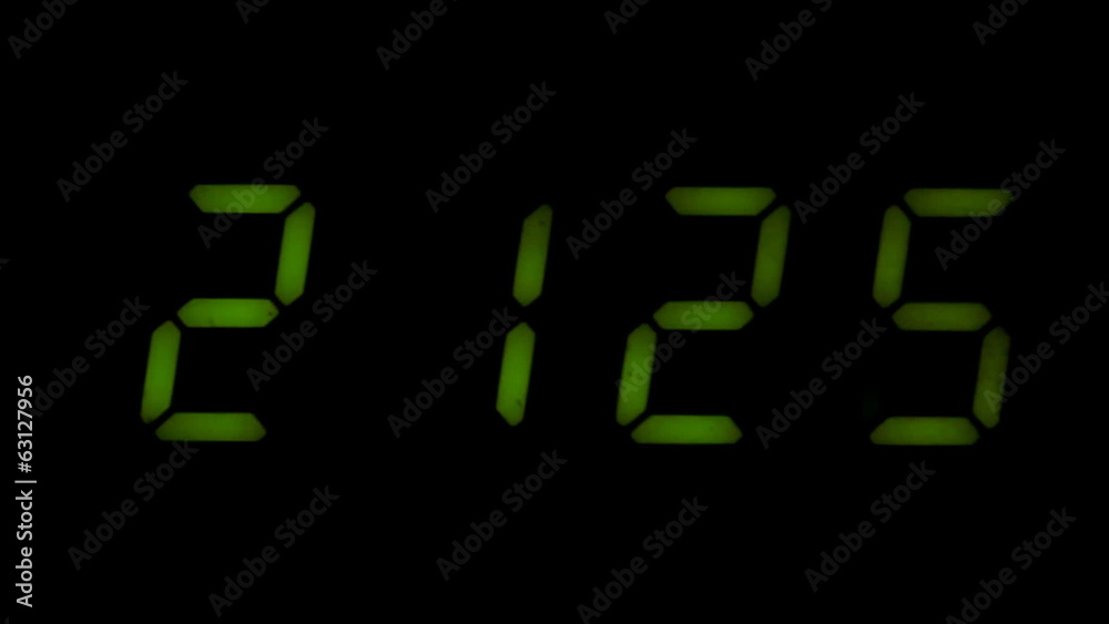 Digital led counter from twenty-one