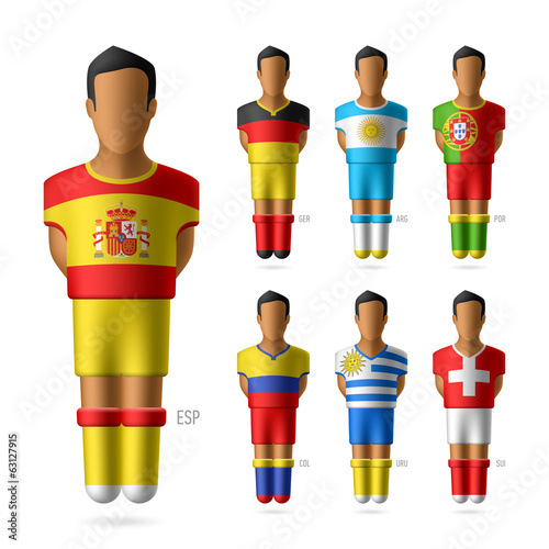 National soccer/football players
