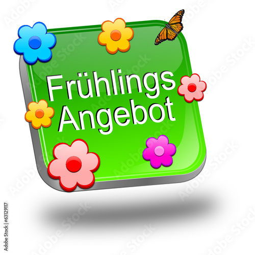 Frühlings Angebot Button