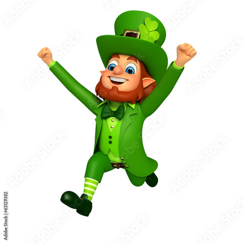 Fényképezés leprechaun for patrick's day is running