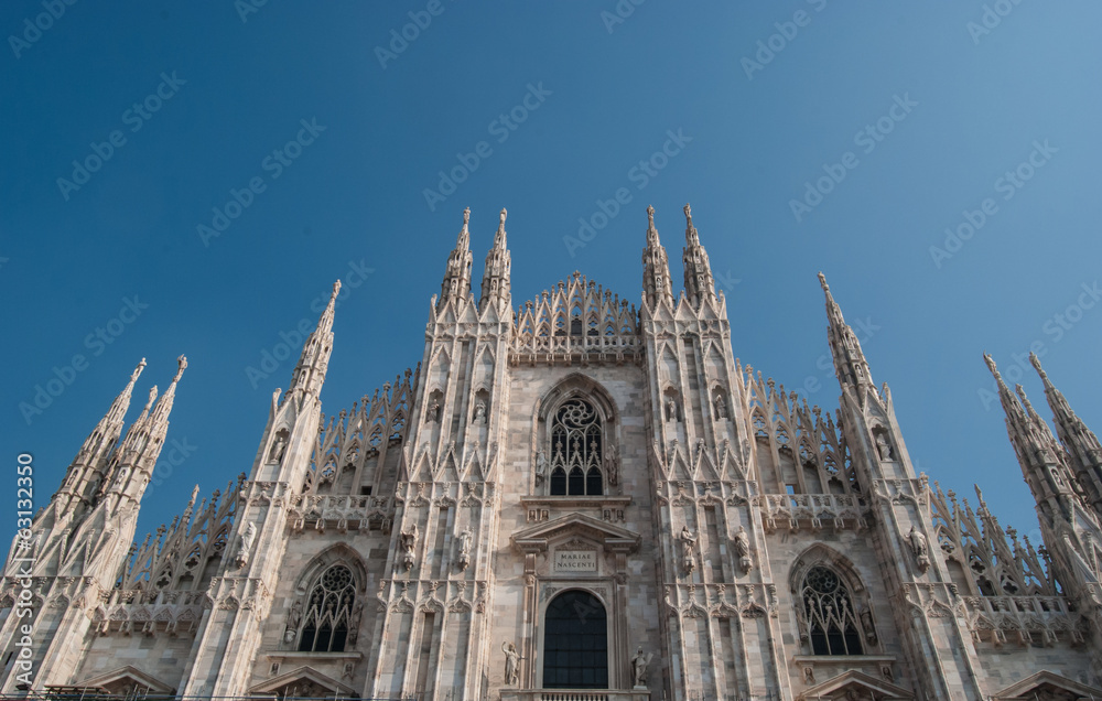 The exterior of Milan's Cathedral