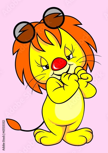 funny lion