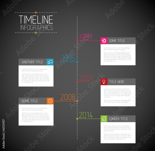 Infographic timeline report template