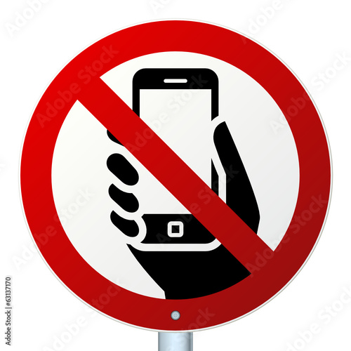 No mobile phones high-detailed vector icon