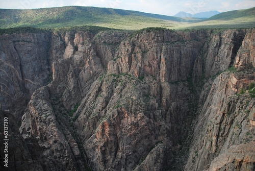 Black canyon of the Gunnison National Park, South Rim, CO, USA photo