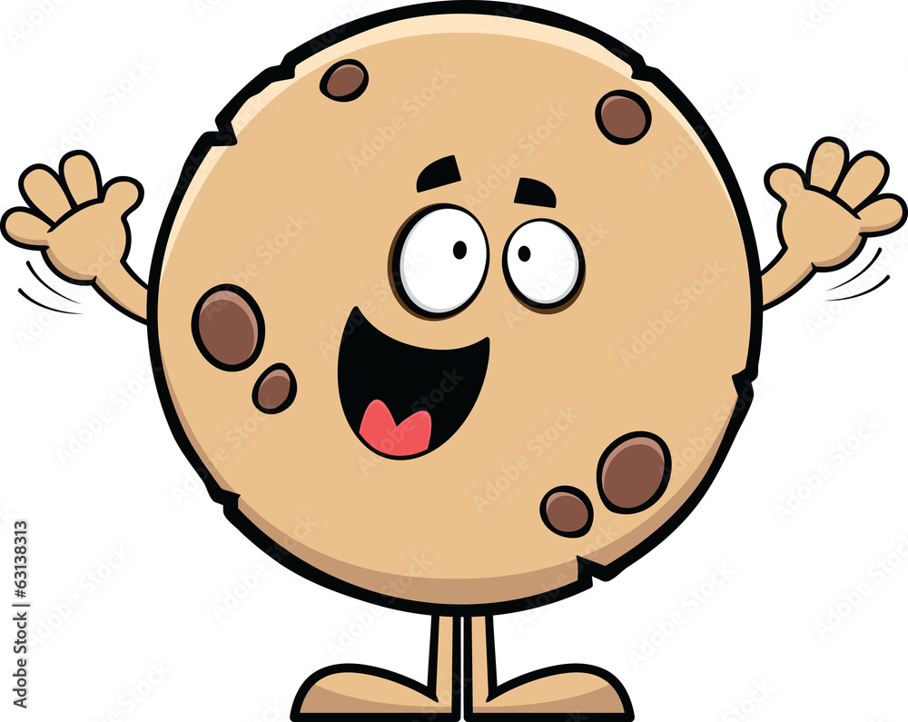 Happy Cartoon Cookie Happy Cartoon Cookie