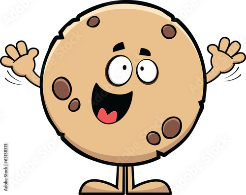 Happy Cartoon Cookie