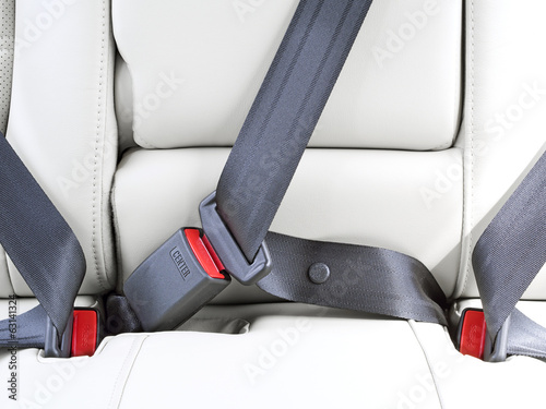 fasten seat belts in the car for   safety