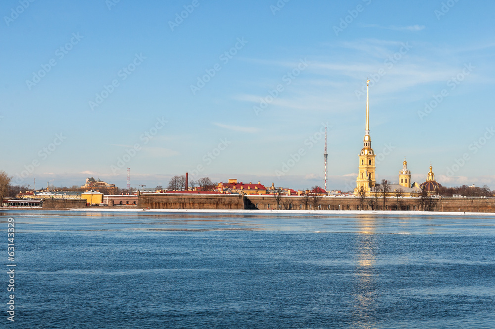 The Peter and Paul Fortress, St.Petersburg, Russia The Peter and Paul Fortress, St.Petersburg, Russia