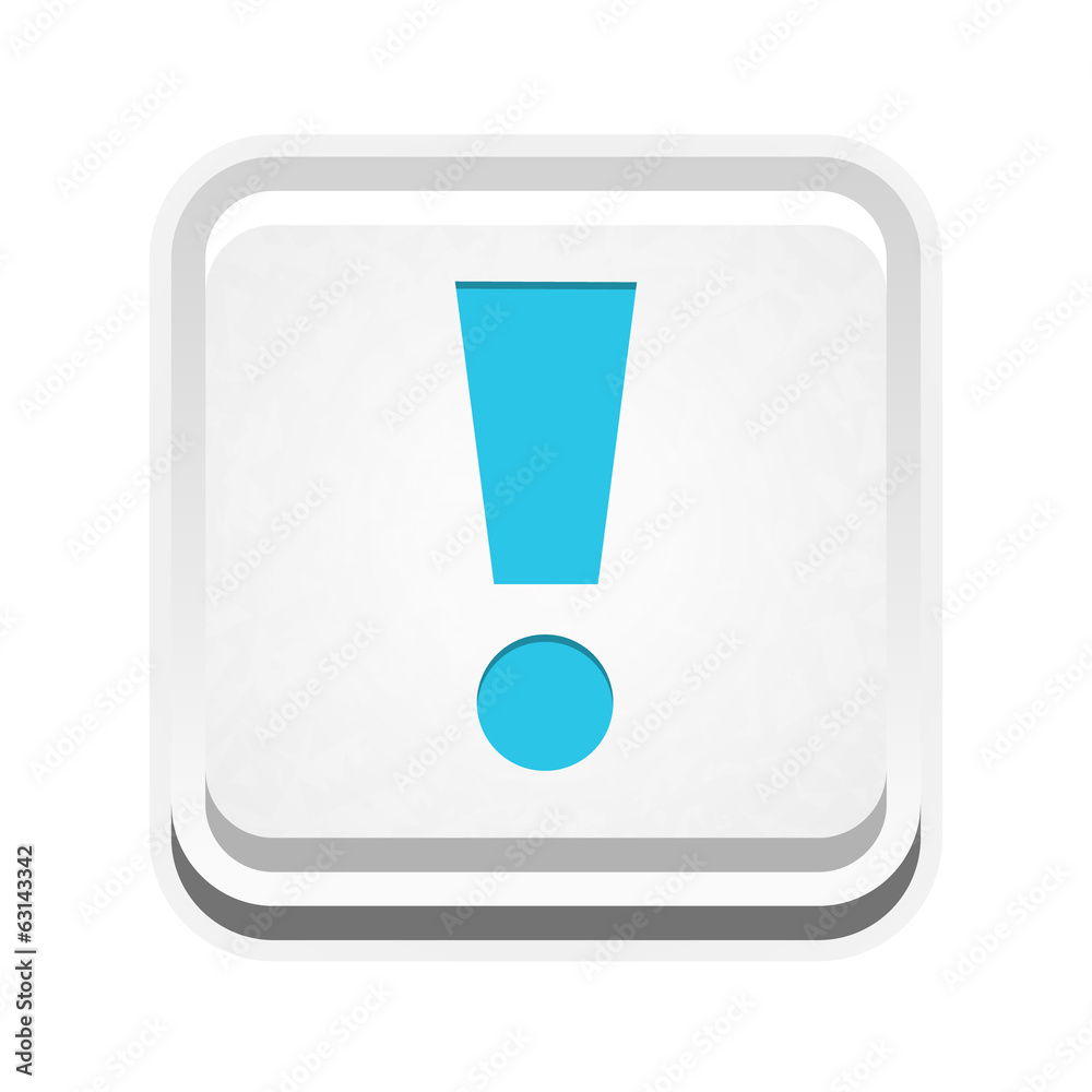 the button with exclamation mark the button with exclamation mark