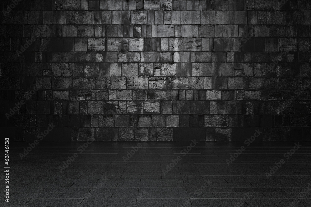 Fototapeta premium Abstrakter Raum dunkel