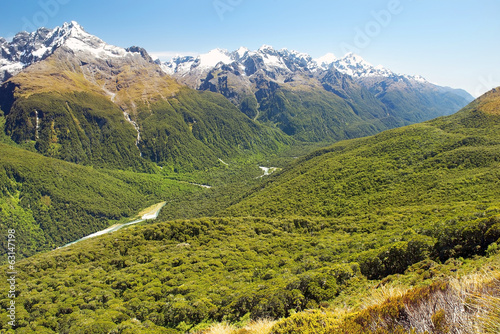 Routeburn track, fabulous scenery in New Zealand