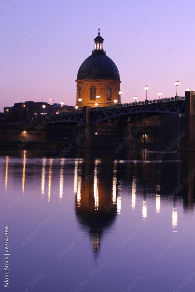 La Grave et le pont Saint Pierre, Toulouse