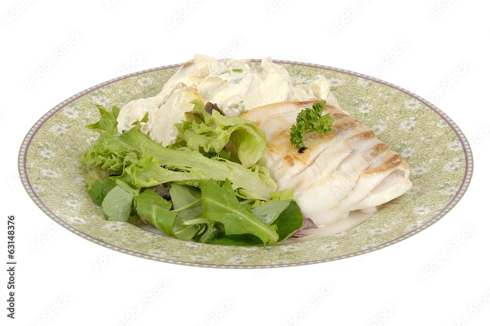 Fish with Potato Salad