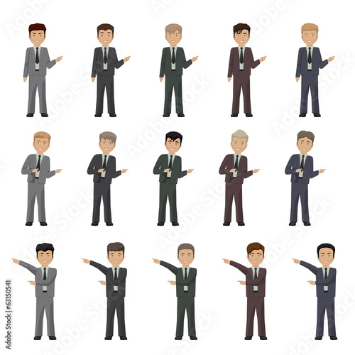 Business Peoples - Isolated On White Background