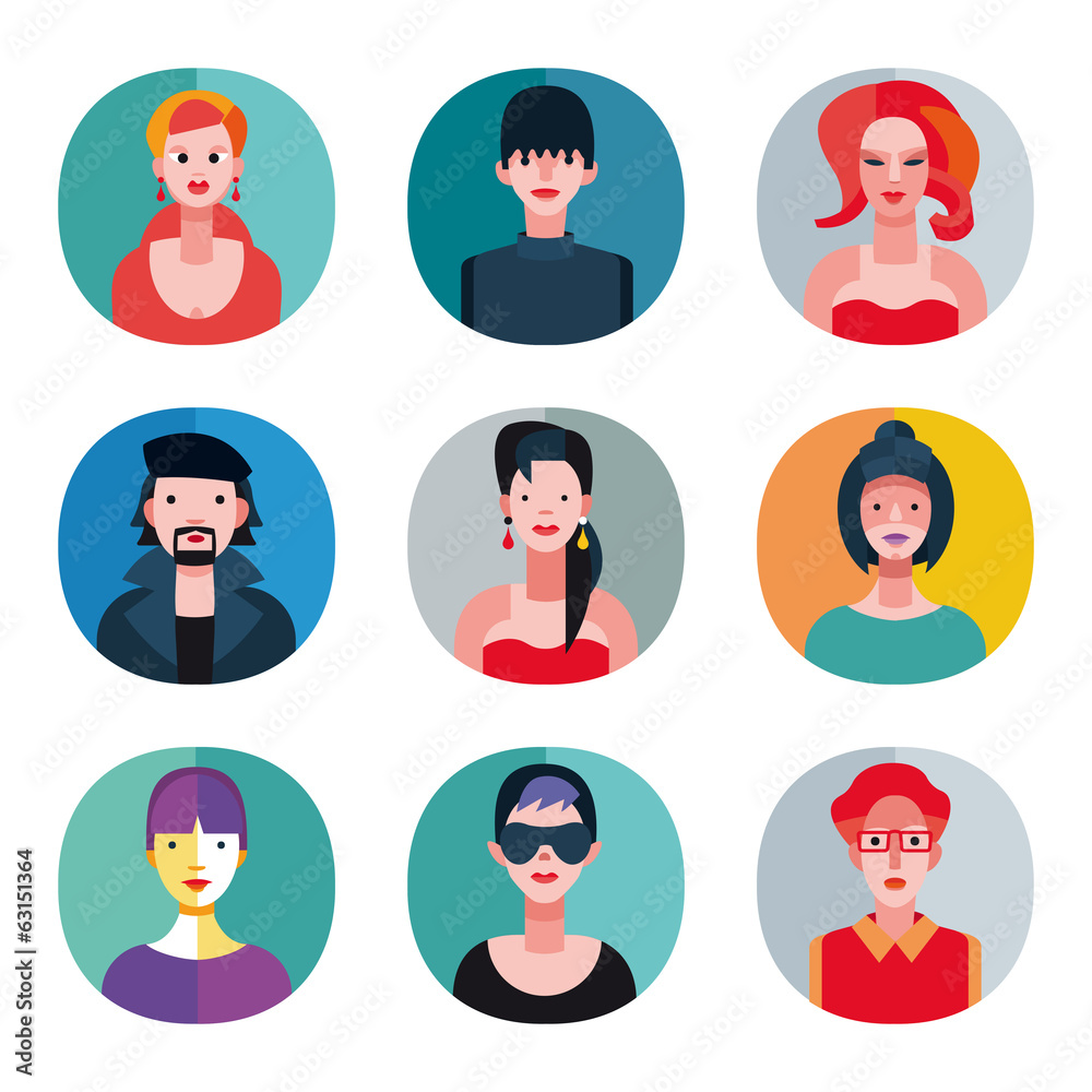 Flat Avatars Collection Flat Avatars Collection