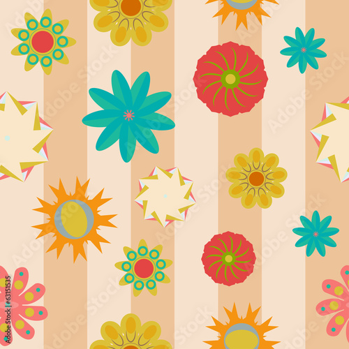 Flower seamless pattern