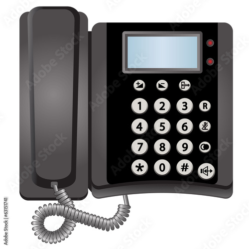 Vector telephone  isolated on white background © chege