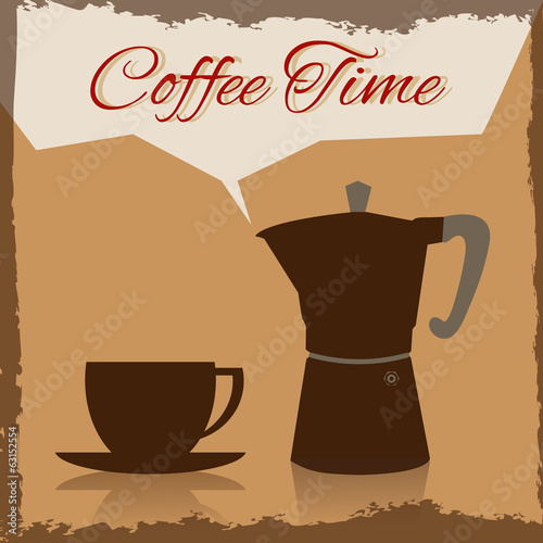 Coffee time background.