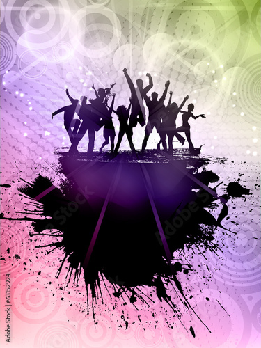 Grunge party background