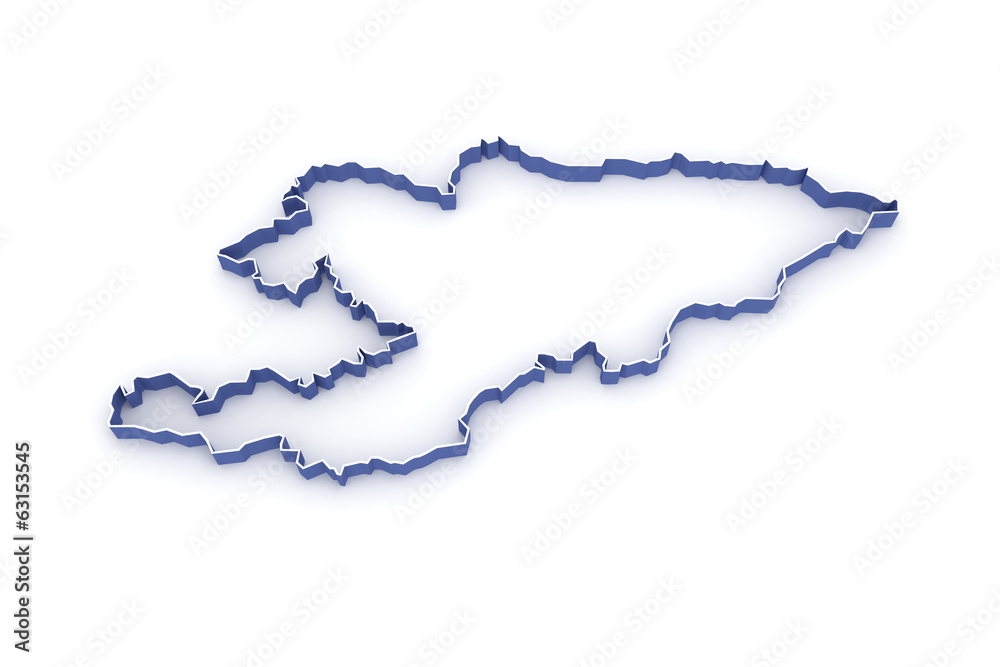 Map of Kyrgyzstan. Map of Kyrgyzstan.