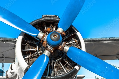 Old vintage jet engine