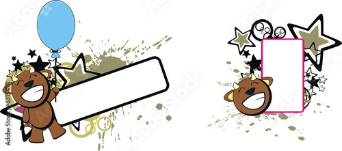 bull baby cute cartoon copyspace