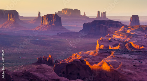 Monument Valley, west canyon, America photo