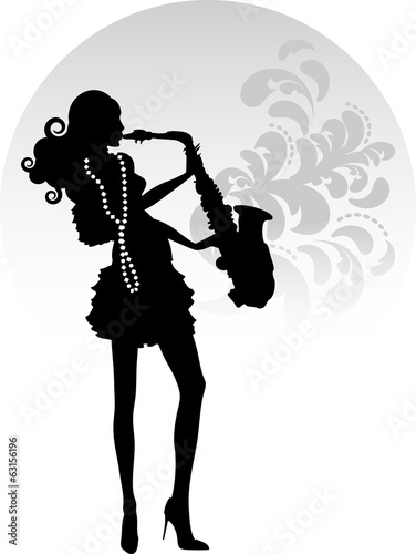 Donna con Sax
