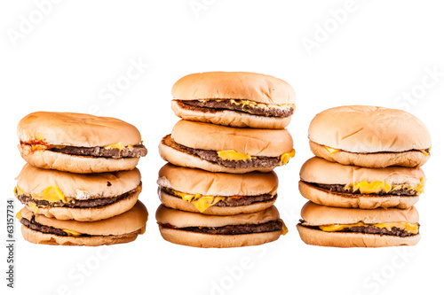 Burger piles