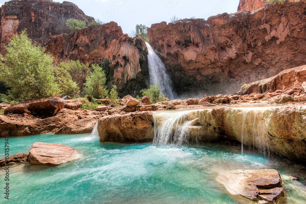 Naklejka premium Havasupai Waterfalls, USA