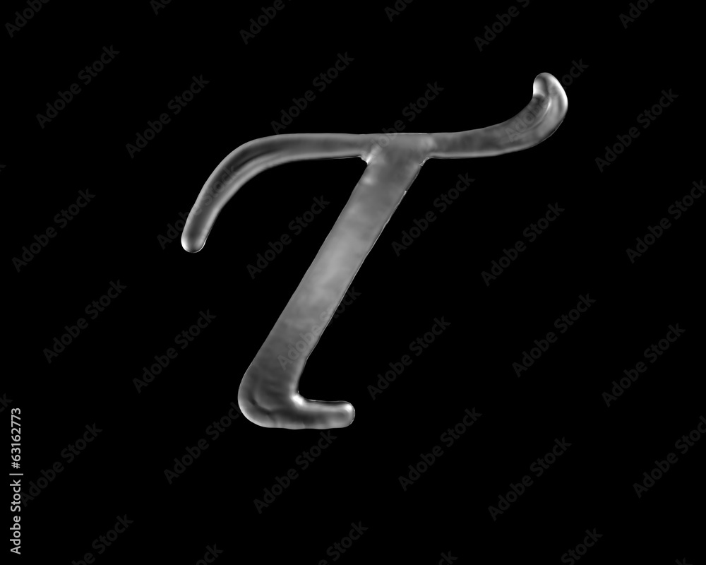 液体の文字 液体の文字