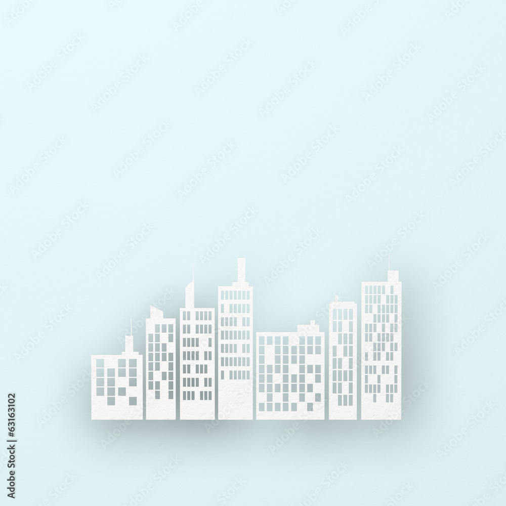 Fototapeta premium 紙の町並