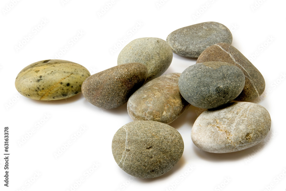 Isolated image of stones on a white background Isolated image of stones on a white background