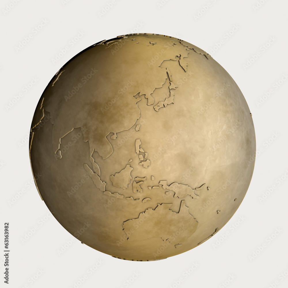 金の地球儀 金の地球儀