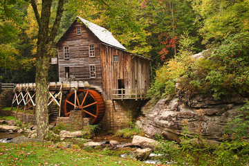 Keuken achterwand Molens Glade Creek molen in bos  © johnsroad7