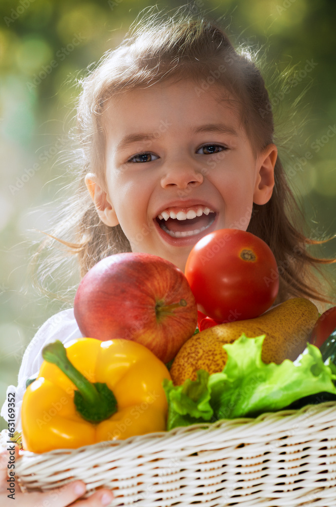 Fototapeta premium eating healthy food