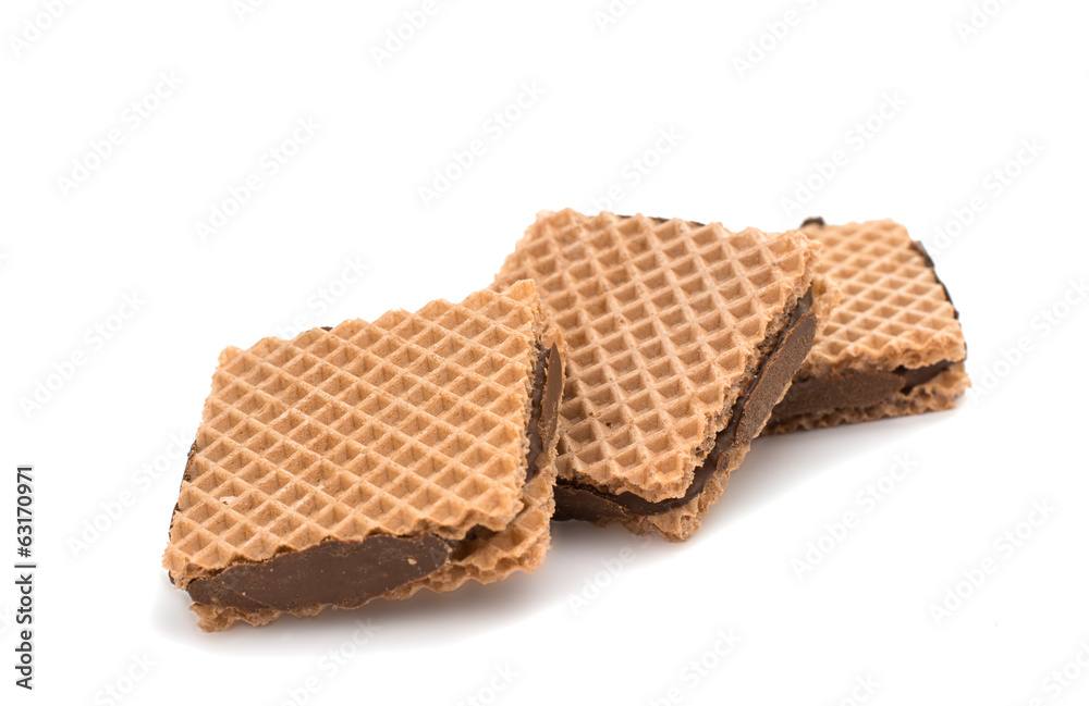 chocolate waffles isolated chocolate waffles isolated